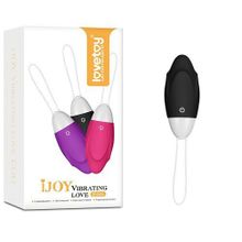 Черное виброяйцо IJOY Vibrating Love Egg (240898)