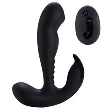 Howells Черный стимулятор простаты Remote Control Prostate Stimulator with Rolling Ball - 13,3 см. (черный)