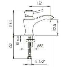 Смеситель для раковины CEZARES GIUBILEO-LSM1 GIUBILEO-LSM1-01