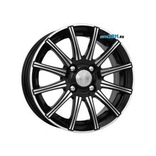КиК Сиеста 5.5x14 5x100 ET35 DIA67.1 блэк-платинум