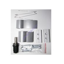 Петля на алюминиевые двери, межосевое расстояние 62,5 мм. (Серебро RAL9006) 30 шт.