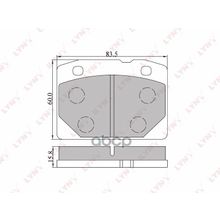Колодки Тормозные Дисковые LYNXauto арт. BD4603