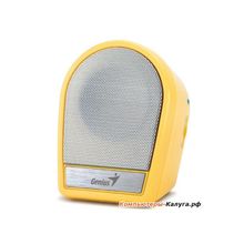 Колонки Genius  SP-i177, 2W, портативные, для ноутбука, iPod iPhone iPad, MP3 MP4 и компьютера,  yellow