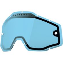 Линза 100% Racecraft Accuri Strata Vented Dual Pane Lens Anti-Fog Blue (51006-002-02)