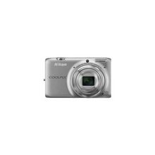 Nikon coolpix s6500 16mpix серебристый 12x 3" 1080 25mb sdhc wifi li-ion