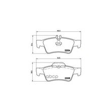 Колодки Тормозные Дисковые | Зад | Mercedes-Benz E-Class (W212) E 200 Cgi (212.048, 212.148) 08.2009 -  <=> Mercedes-Benz E-Class (W212) E 200 (212.034) 01.2013 - Brembo арт. P50052