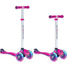 Y-scoo 442-110 Самокат GLOBBER PRIMO PLUS с 3 светящимися колесами Pink