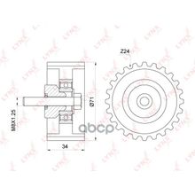 Ролик Обводной Ремня Грм LYNXauto арт. PB3131