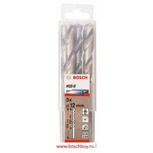 Bosch Набор 5 HSS-G сверл 12 мм DIN 338 (2608595081 , 2.608.595.081)