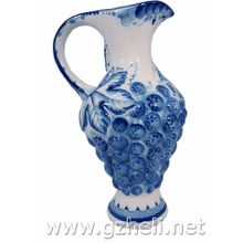 Кувшин "Виноград". Гжельский фарфор. арт. 3710