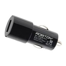 Зарядное устройство ROBITON USB2100 Auto 2100мА с USB входом (12-24V) BL1