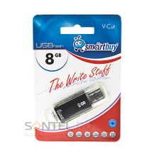 SB8GBVC-K, 8GB USB 2.0 V-Cut, Black, SmartBuy