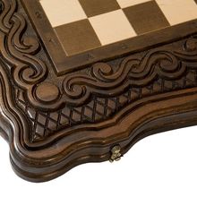 Шахматы + нарды резные "Бриз" 40