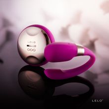 Lelo Лиловый вибромассажер для пар Tiani 3 Deep Rose с ДУ (лиловый)