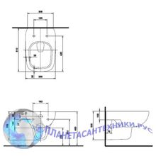 Унитаз подвесной Ifo Sjoss RP313100600 с сиденьем микролифт