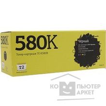 T2 TK-580K Тонер-картридж  TC-K580B для Kyocera FS-C5150DN ECOSYS P6021cdn 3500 стр. чёрный, с чипом