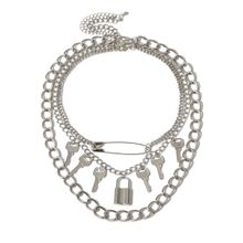 Многослойное колье "Ключи" (арт. 81250-4)