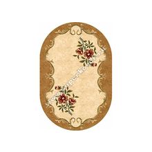 Турецкий ковер Карвинг 6050 beige овал, 2.5 x 5