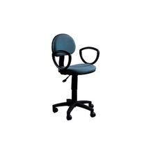 Бюрократ (BURO) Кресло офисное CH-213AXN ткань сине-серая 12-263