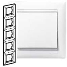 Рамка - Valena - 5 постов - вертикальный монтаж - белый | код 774459 | Legrand
