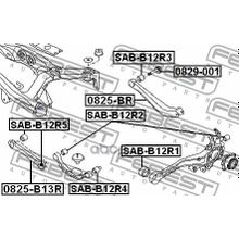 Болт С Эксцентриком | Зад Прав Лев | Subaru Legacy B12 1998.04-2003.06 [El] Febest арт. 0829001