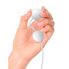 Белые вагинальные виброшарики USB KEGEL BALLS, работающие от USB Белый