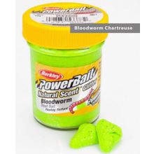 Паста форелевая Berkley 50 г Bloodworm - Chartreuse (мотыльный неон.зел.)