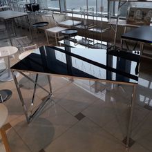 Письменный стол MK-6343-BK 60х114х76 см Хром Черный