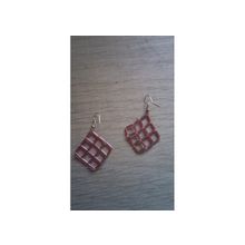 Серьги "веселые квадратики"