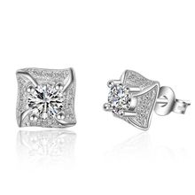 Серьги-гвоздики c посеребрением (арт. 77206-10)