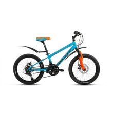 20" FORWARD Unit 3.0 Disc 2018 (18ск, сталь, аморт.вилка, диск.мех, RS35 TZ50 TZ50 KFW660)(рама 10,5", бирюзовый матовый)