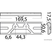 Osculati Zinc plate anode for Mercury Mariner 150 HP, 43.434.30