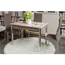 Стол обеденный раскладной на металлических ножках Палермо