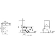 Vitra Унитаз-компакт Zentrum 9012B003-7202 с микролифтом