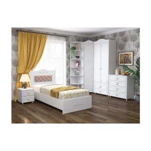 Система Мебели Детская Италия-5 мягкая спинка белое дерево