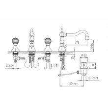 Смеситель для раковины CEZARES ATLANTIS-BLS2-A ATLANTIS-BLS2-A-02-Sw