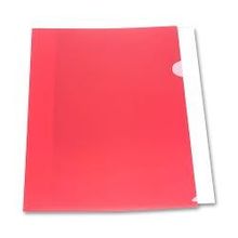папка-уголок Бюрократ, А4, 180 мкм, непрозрачная, красная (упаковка 20 шт) E310N 1red
