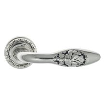 Ручки дверные Venezia Casanova D2 Серебро натуральное+черный