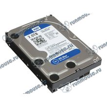 Жесткий диск 2000ГБ Western Digital "Blue WD20EZRZ", 5400об. мин., 64МБ (SATA III) (oem) [130782]