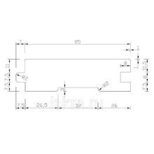 Интерьерная доска из термодерева CMHLL 26x92x3000мм