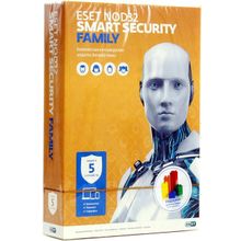 ПО Антивирус ESET NOD32 Smart Security Family на 5 устройств (BOX)    NOD32-ESM-NS (BOX)-1-5    на 1 год