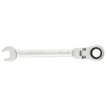 Ключ комбинированный трещоточный, 13мм, CrV, шарнирный, зерк.хром MATRIX PROFESSIONAL