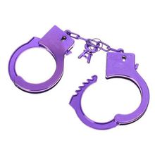 Сима-Ленд Фиолетовые пластиковые наручники  Блеск (фиолетовый)