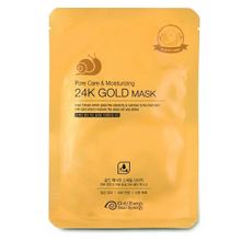 Маска для лица увлажняющая J&G Cosmetics Gold Snail PoreCare&Moisturizing Mask 10шт