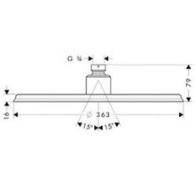 Верхний душ Hansgrohe Raindance Royale Classic AIR (28435000) (350 мм)