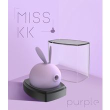 Фиолетовый вакуумный стимулятор клитора Miss KK (232030)