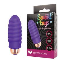 Фиолетовая вибропуля Sweet Toys - 5,3 см. Фиолетовый