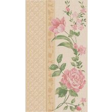 Керамическая плитка Lasselsberger 1645-0104 Деми цветы золотой декор 25х45