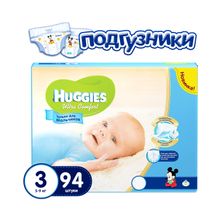 Huggies Ultra Comfort 3 (5-9 кг) для мальчиков 94 шт