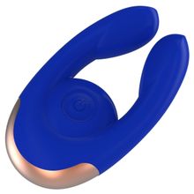 Синий клиторальный стимулятор Fancy - 9,8 см. Синий